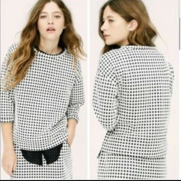 Lou & Grey Tops - Lou & Gray Black and White Window Pane top